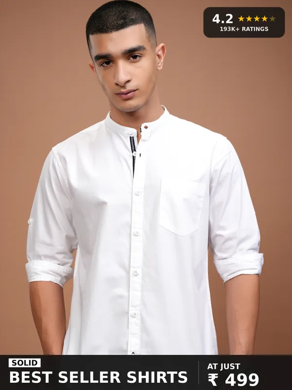 Men Slim Fit Casual Shirt