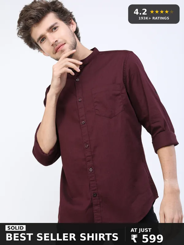 Men Slim Fit Casual Shirt