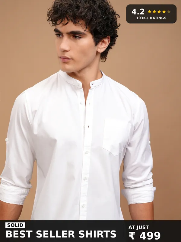 Men Slim Fit Casual Shirt