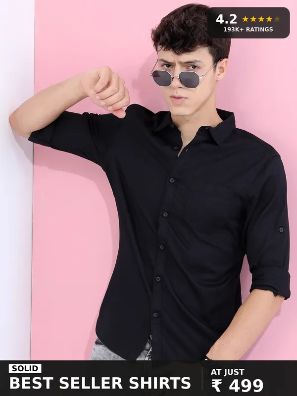 Men Slim Fit Casual Shirt