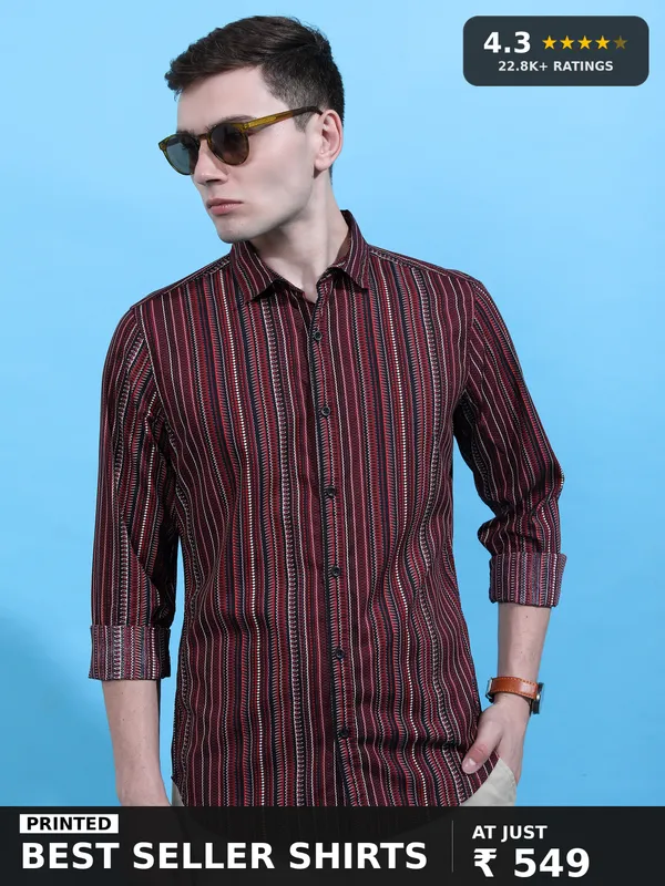 Men Slim Fit Casual Shirt