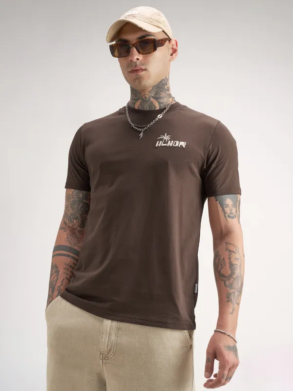 Men Printed Round Neck T-Shirt