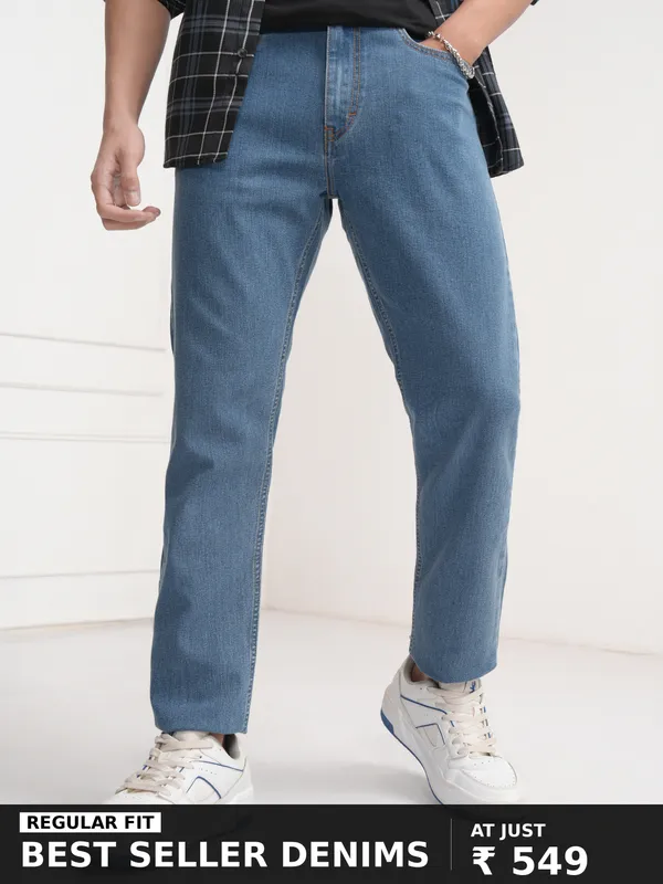 Highlander Men Blue Tapered fit Jeans