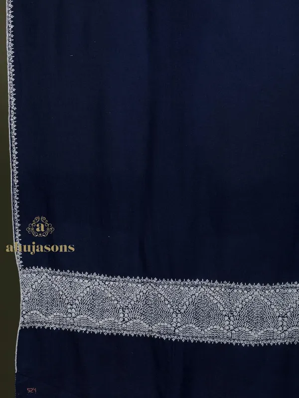 Handloom Pure Pashmina Shawl-Border Embroidery