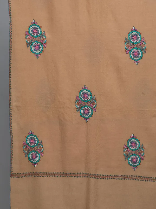 Handloom Pure Pashmina Shawl-Full Embroidery