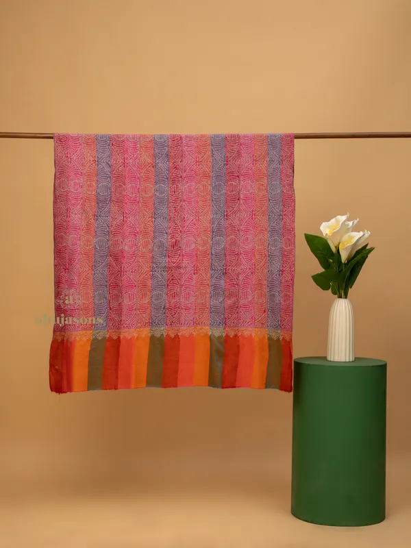 Handloom Pure Pashmina Shawl-Jama