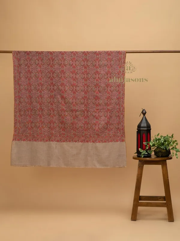 Handloom Pure Pashmina Shawl-Jama