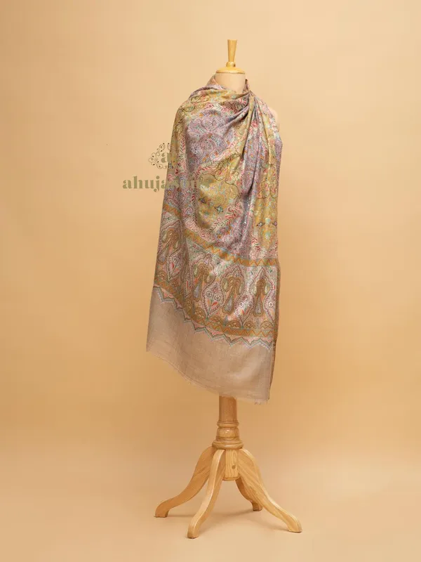 Handloom Pure Pashmina Shawl-Jama