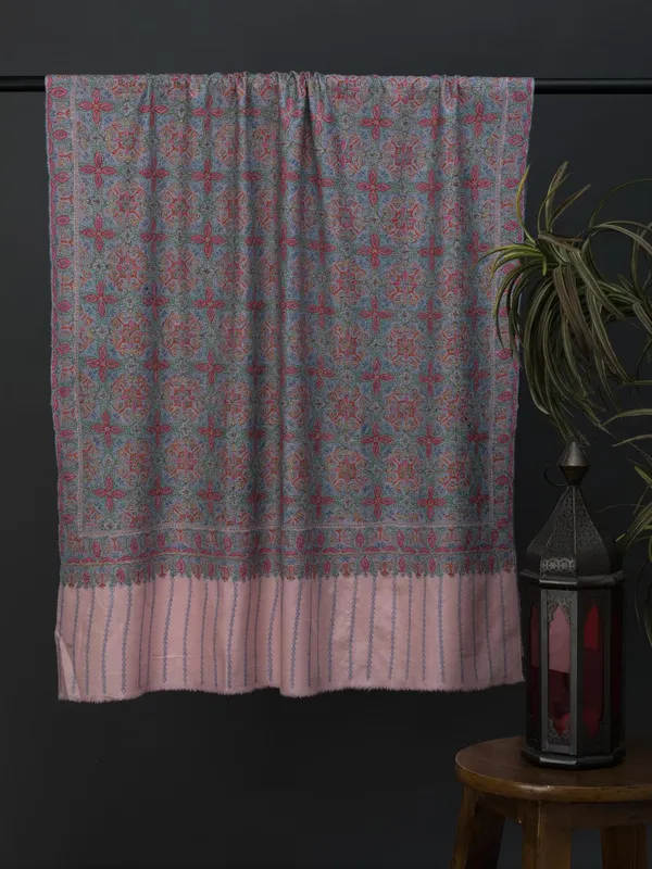 Handloom Pure Pashmina Shawl-Jama