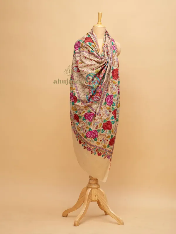 Handloom Pure Pashmina Shawl-Paper Mache