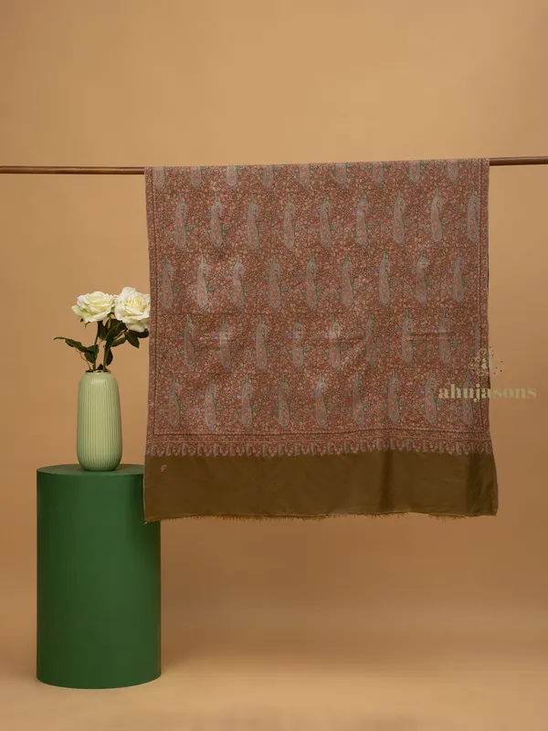 Handloom Pure Pashmina Shawl-Jama