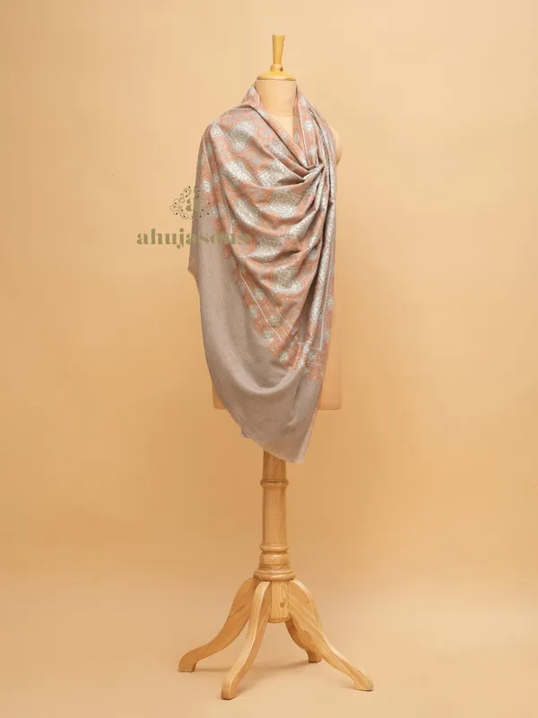 Handloom Pure Pashmina Shawl-Jama