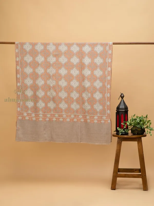 Handloom Pure Pashmina Shawl-Jama