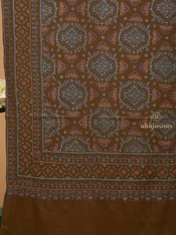 Handloom Pure Pashmina Shawl-Jama