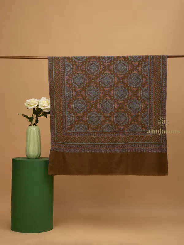 Handloom Pure Pashmina Shawl-Jama