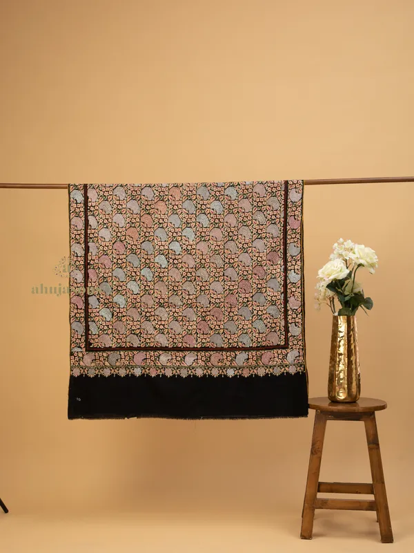 Handloom Pure Pashmina Shawl-Paper Mache