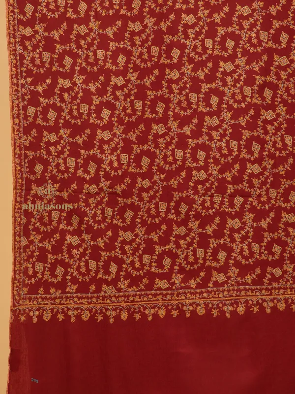 Handloom Pure Pashmina Shawl-Jaal