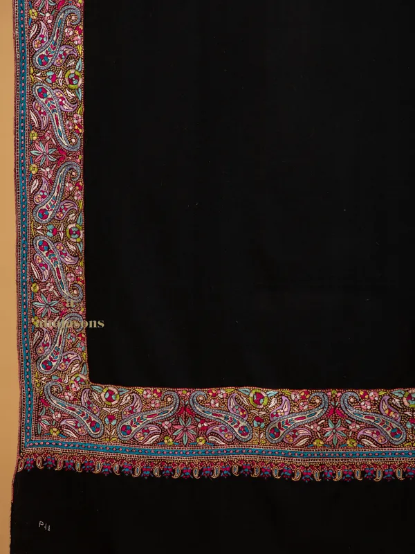 Handloom Pure Pashmina Shawl-Gulabdaar