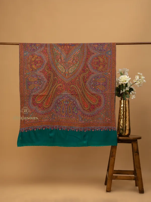 Handloom Pure Pashmina Shawl-Aabdar