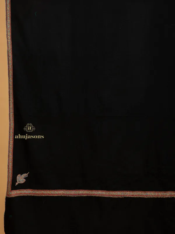 Handloom Pure Pashmina Shawl-Border Embroidery