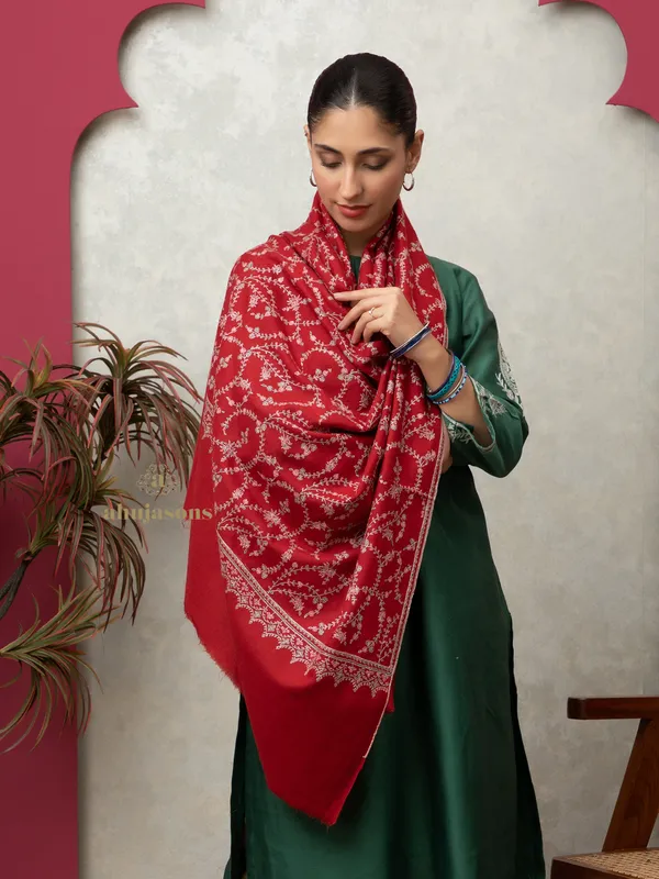 Handloom Pure Pashmina Shawl-Jaal