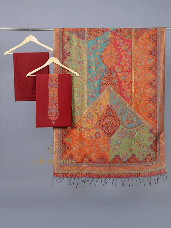Silk Unstiched Suit