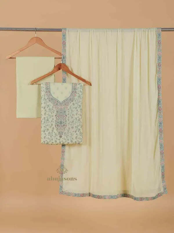 Cotton Silk Unstiched Suit