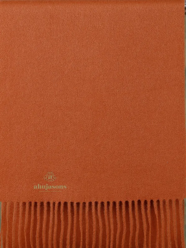 Classic Elegance: The Orange Cashmere Muffler
