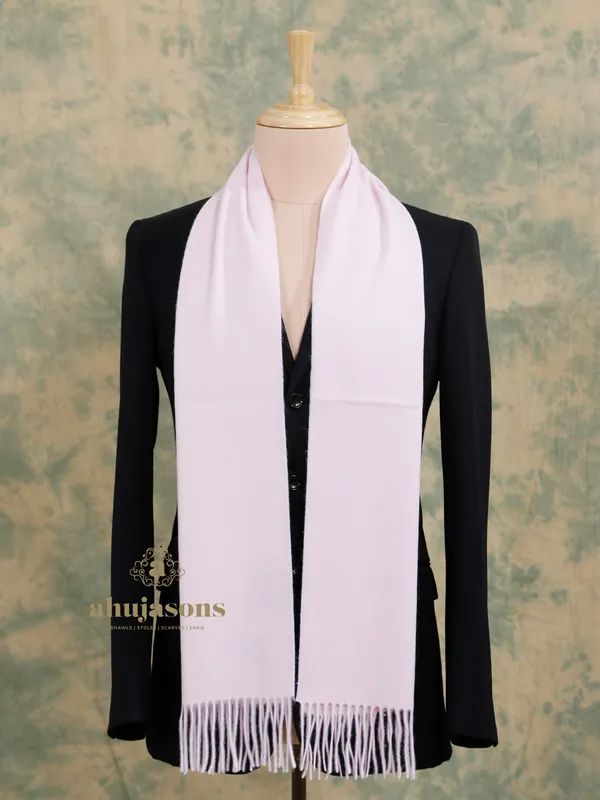 Wrap Yourself in Warmth with the Light Pink Cashmere Muffler