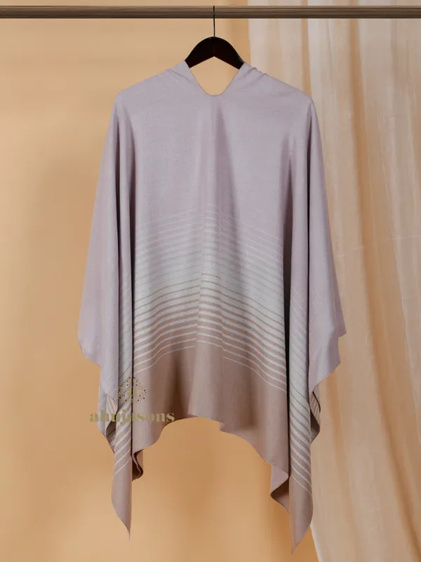 Soft Light Shade Woolen Drape