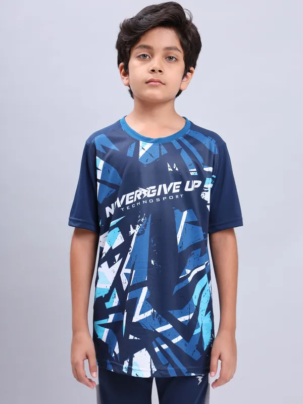 Technosport Boys Active Round Neck T-shirt