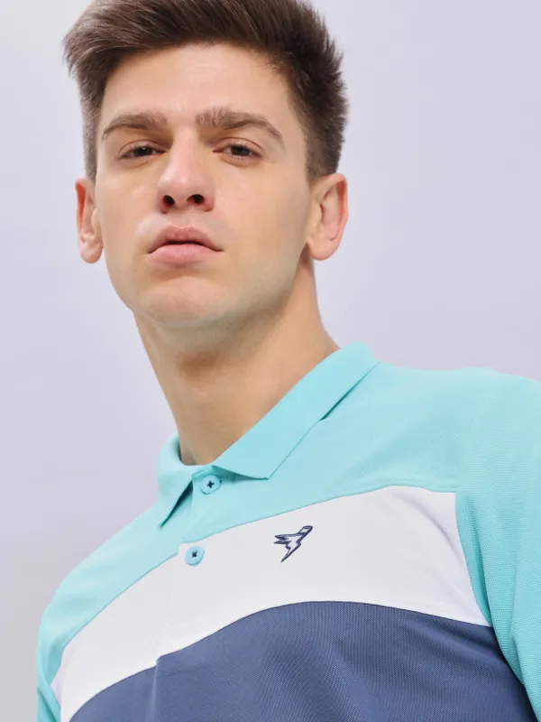 Technosport Men's Active Pool Blue T-Shirt