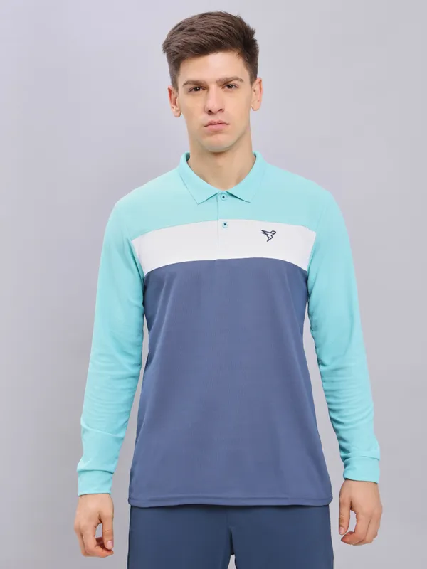 Technosport Men's Active Pool Blue T-Shirt
