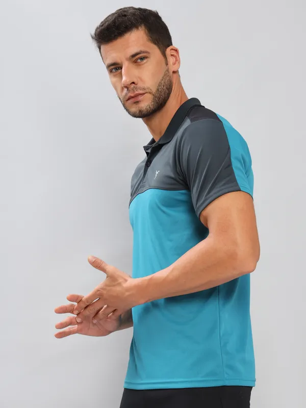 Technosport Mens Active Polo Half Sleeve T-shirt