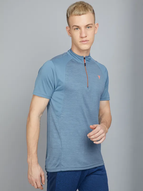 Technosport Men's Active Capri Blue T-Shirt