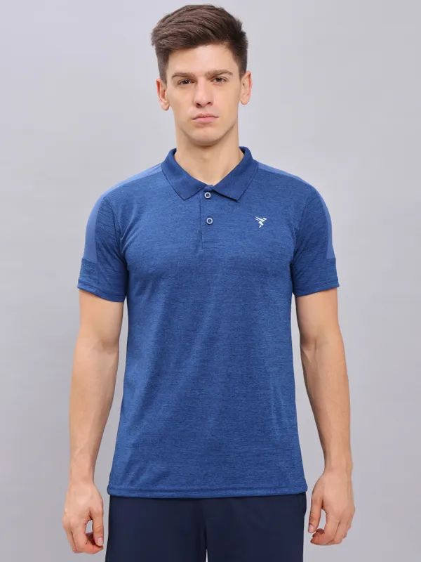 Technosport Men's Active Denim Polo T-Shirt