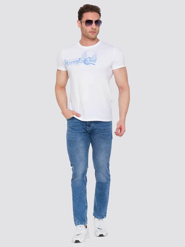 Being Human Men Slim Fit Denim-Light Tone