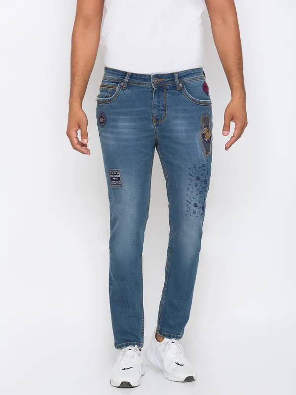 Being Human Men Skinny Fit Denim-Mid Tone