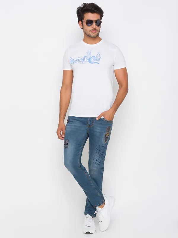 Being Human Men Skinny Fit Denim-Mid Tone