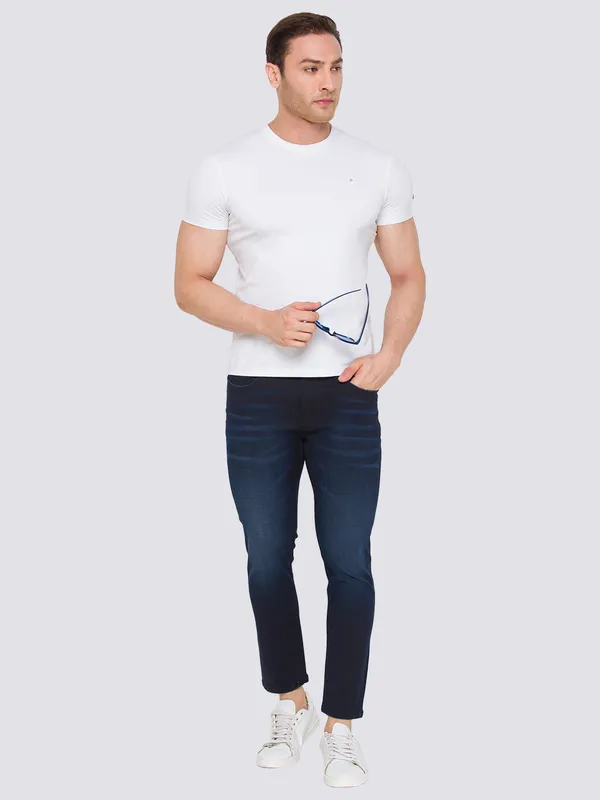 Being Human Men Skinny Cropped Fit Denim-Dark Tone
