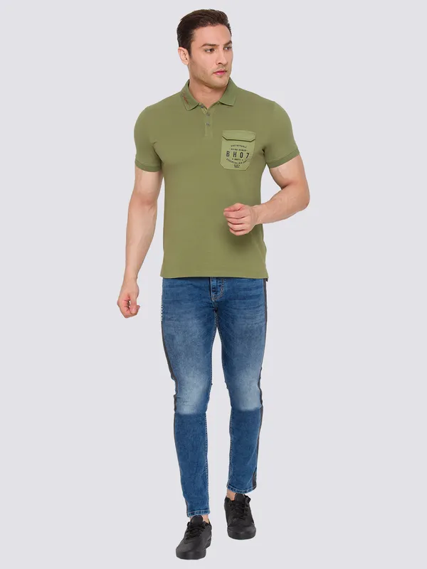 Being Human Men Skinny Cropped Fit Denim-Mid Tone