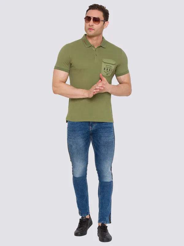 Being Human Men Skinny Cropped Fit Denim-Mid Tone