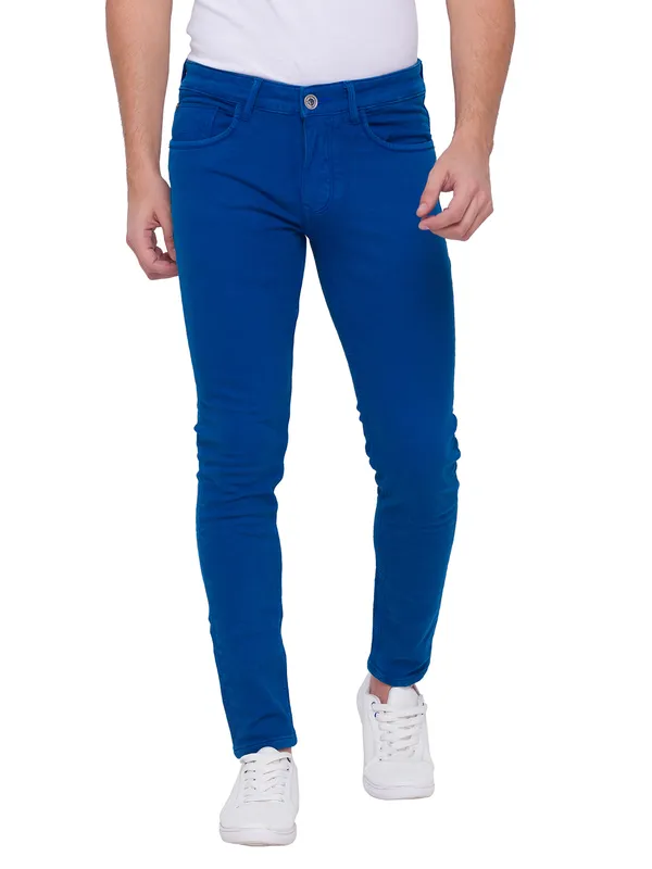 Being Human Men Cropped Fit Denim-Marine Blue