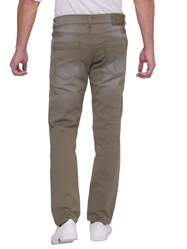 Being Human Men Slim Fit Denim-Olive