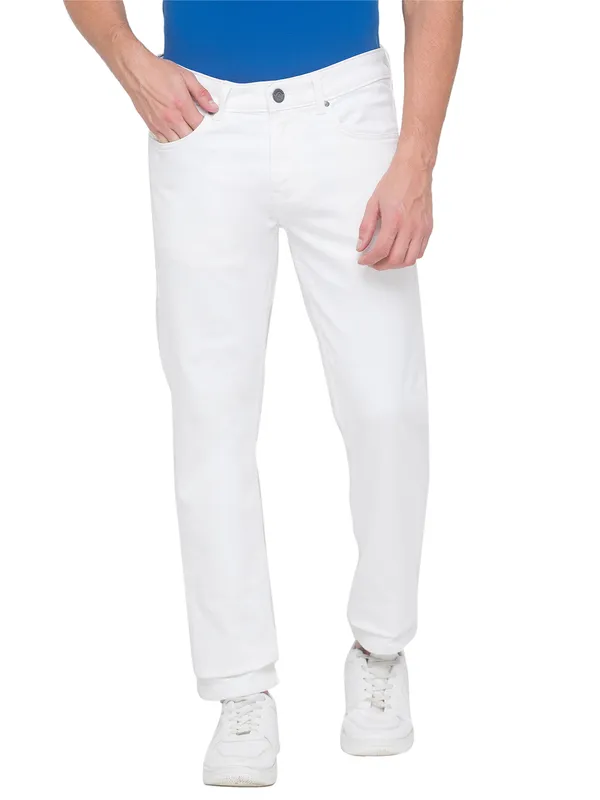 Being Human Men Slim Fit Denim-White