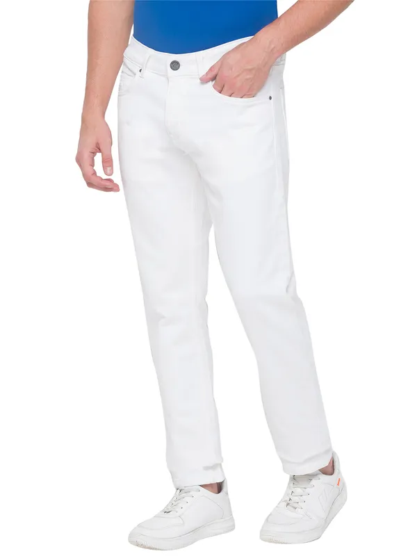 Being Human Men Slim Fit Denim-White
