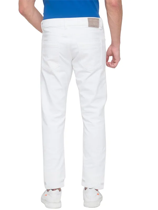 Being Human Men Slim Fit Denim-White