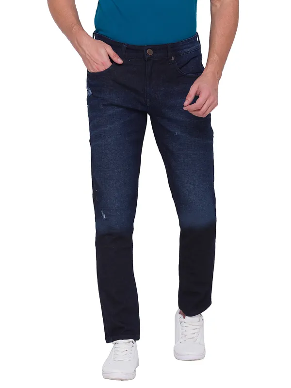 Being Human Clothing Men Boot Cut Fit Denim-Dark Tone