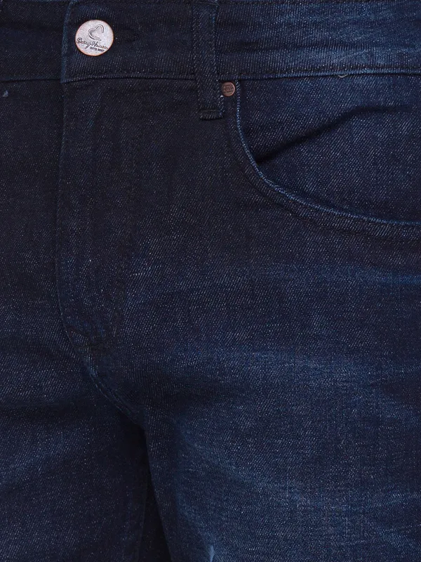 Being Human Clothing Men Boot Cut Fit Denim-Dark Tone