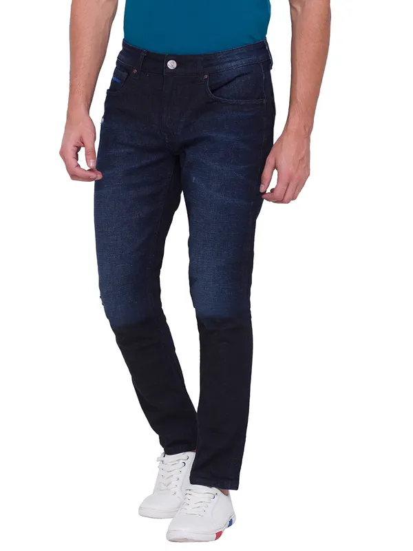 Being Human Clothing Men Boot Cut Fit Denim-Dark Tone